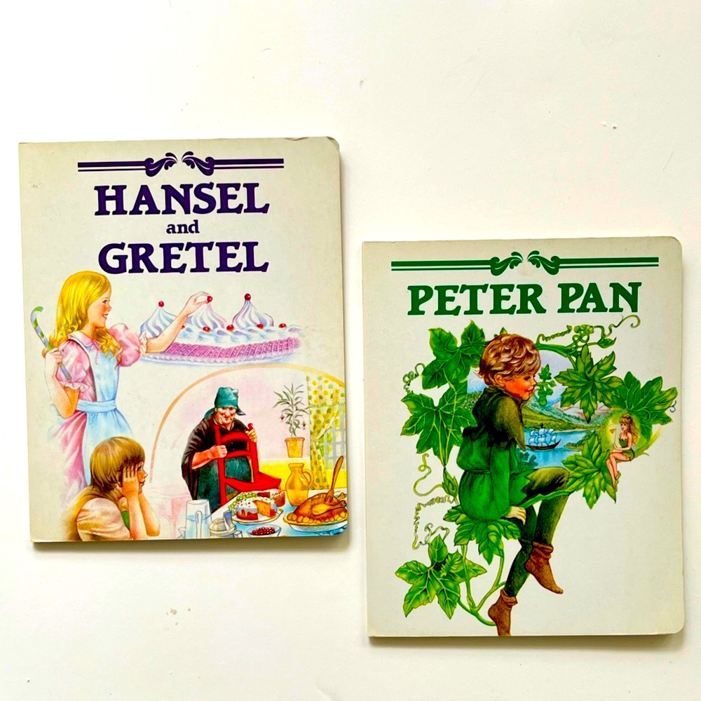 VINTAGE 1985 BUNDLE of 2: Peter Pan and Hansel  & Gretel Hardcover